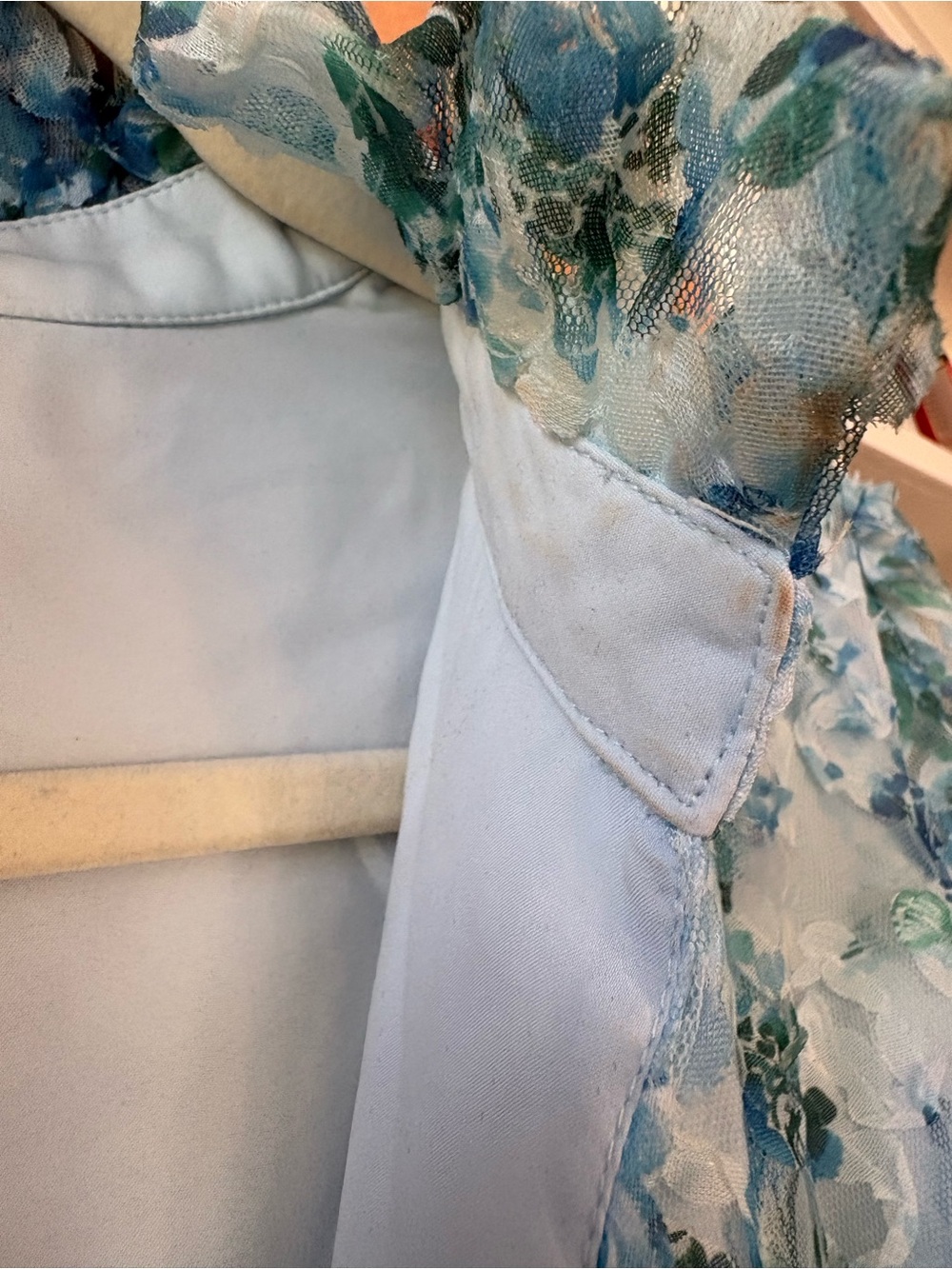Tuckernuck Water's Edge Hydrangea Organza Palmerston Dress XXL - Picture 5 of 10